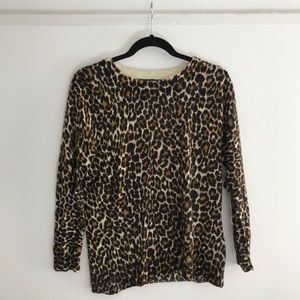 Jcrew Marino Tippi Seater. Large. Leopard.